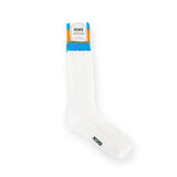 Knit Stripe Socks White Orange