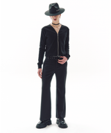 AROUND-NECK ZIP CARDIGAN