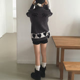 Dezle Nordic rabbit ribbon oversized-fit cardigan