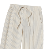 25SS STRIPE SET-UP LOOSE FIT PANTS IVORY