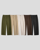 Marel One-tuck Wide Cotton Pants