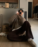 Liu Overfit Wool Mix Round Knit