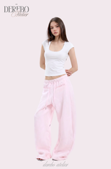 Minky Square Slim Color Short Sleeve T-shirt