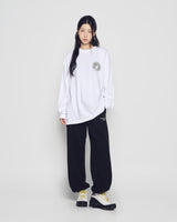 25FW WALKING AC BEAR LONG SLEEVE T-SHIRT WHITE