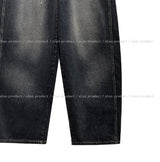 Tinted Washed String Balloon Denim Pants