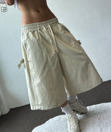 Jien Side Snap Cotton Bermuda Shorts 5color