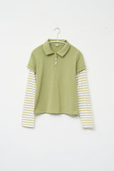 (W) Bon Layered Collar Top