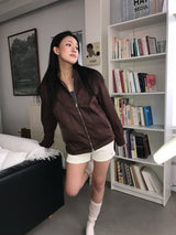 Suede harrington Jacket 