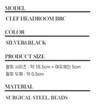 Men's ブレスレットビーズサージカルチェーン_CLEF ヘッドルームブレスレット
