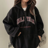 Anga napping fleece anorak sweatshirt