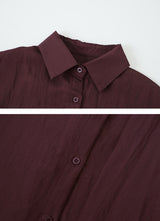 #ベーシックレーヨンルーズフィットシャツ (4color)