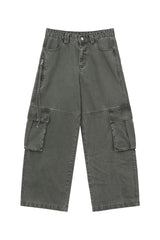 Deconstructed Cargo Denim Jeans