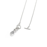 LUMP OF WATER DROP NECKLACE (COLORLESS)