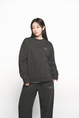 25SS PIGMENT BASIC LOGO SWEATSHIRT CHARCOAL