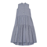 Sleeveless tiered one piece