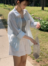 #AN レース ストラップ キャップ ノースリーブ(3color)