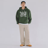 ビンテージロゴフードTシャツ　カーキ