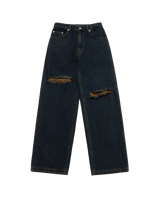 26SS WOMAN オープンカッティングデニムパンツ