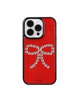 ribbon stud case (red)