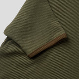 クミン ワッフル ヘンリーネック ショートスリーブTシャツ 5C