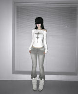 della cross off tee (2colors)