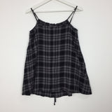 Tie-up check nasi blouse (2color)