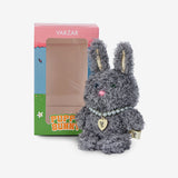 Odd Eye Puppy Bunny Keyring / Gray