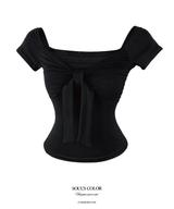 Rosy Ballet Shirring Top (3color)