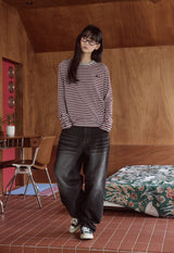 26SS★ Puppy Stripe Long Sleeve