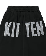 KITTEN WIDE SWEAT PANTS BLAKC(CV2GFFPA03A)