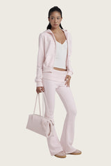 Sheer Romance Folded Pants, Pink