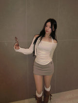 Soyou Low-Rise Eyelet Skirt