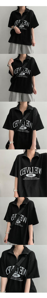 Chiben Semi-Zipup Short Sleeve T-Shirt