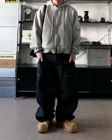 AO side pocket hooded zip-up