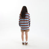 Striped Round Long Sleeve T-Shirts BR/SB