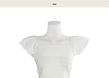 ode-blanc off & square shirring bl