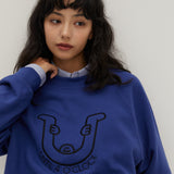 R Crew Sweatshirts Blue