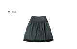 Soel Check Chiffon Midi Skirt