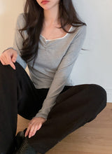 Lua Shirring Lace Frill Rib T-Shirt (4color)
