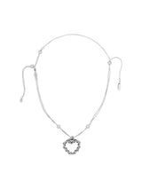 NO.610 [BURNISH] SPIKY HEART NECKLACE