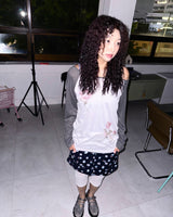 (2color) Soft Tulip Raglan Sheer Long Sleeve Tee