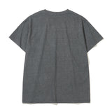 キャットフードピグメントTシャツ_チャコール
