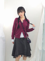 Vivid Hidden Burton Knit Cardigan