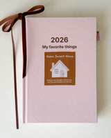 2026 My Favorite Things HOME SWEET HOME ハードカバーダイアリー