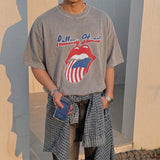 [A-T0187] ローリングプリントピグ半袖Tシャツ (4色)