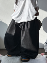 DURABLE DENIM VER❤‍🔥 ツープリーツバルーンコットンパン🖤 - 2 COLORS