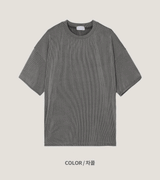 Pleate オーバーフィット半袖Tシャツ