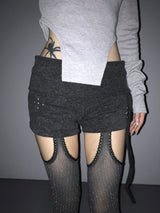 ポールディング スタッド ストリング ショーツ(2 color)