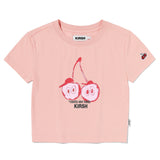 KIRSH X TOKYO ビックチェリークロップTシャツ【サーモン】