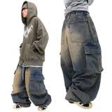 Vintage Washing Cargo Balloon Pants